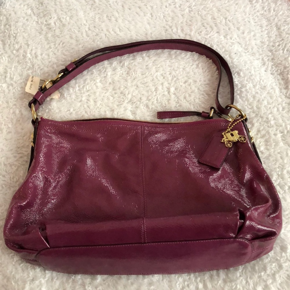 NWT Coach patent leather bag
